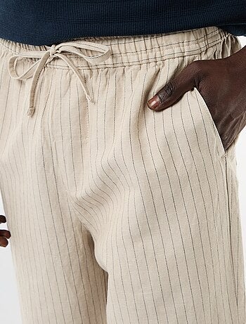 Pantalon en lin mélangé
