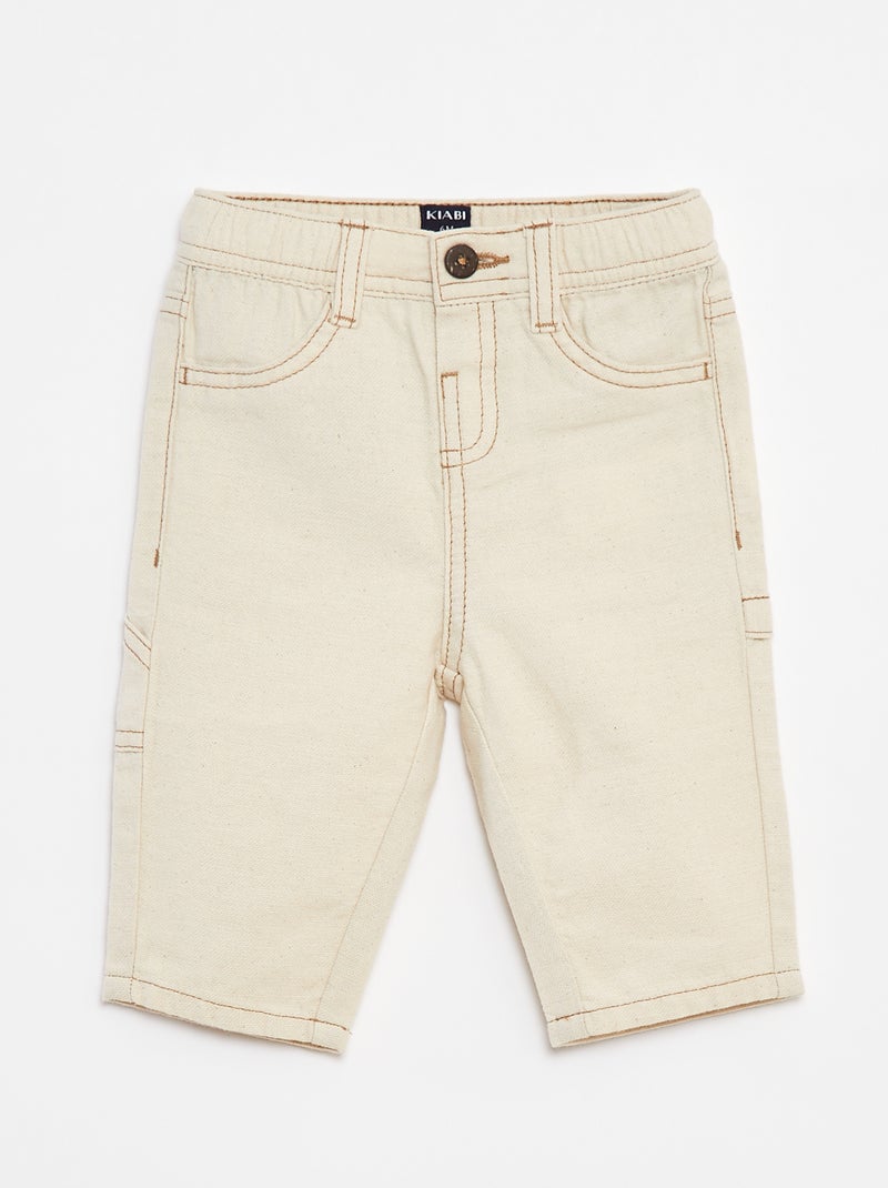 Pantalon en molleton de coton mélangé - Gris-bleu - FEMME | H&M FR