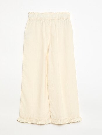 Pantalon en lin mélangé