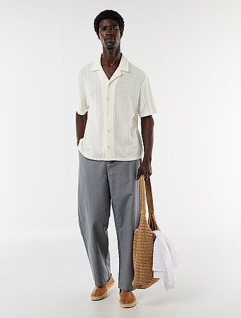Pantalon en lin mélangé