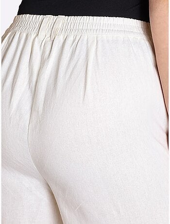 Pantalon En Lin Mélange Lin Et Viscose - Taille Standard - Sheego