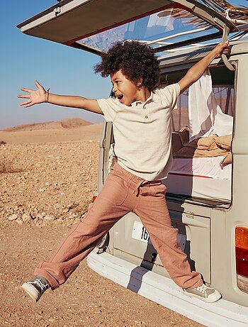 Pantalon en lin mélangé
