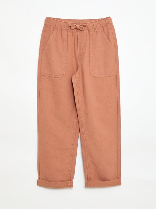 Pantalon en lin mélangé - Kiabi