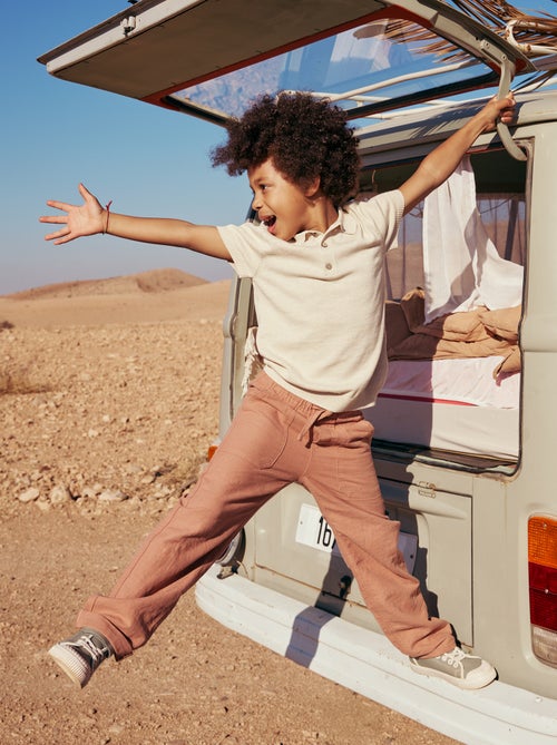 Pantalon en lin mélangé - Kiabi