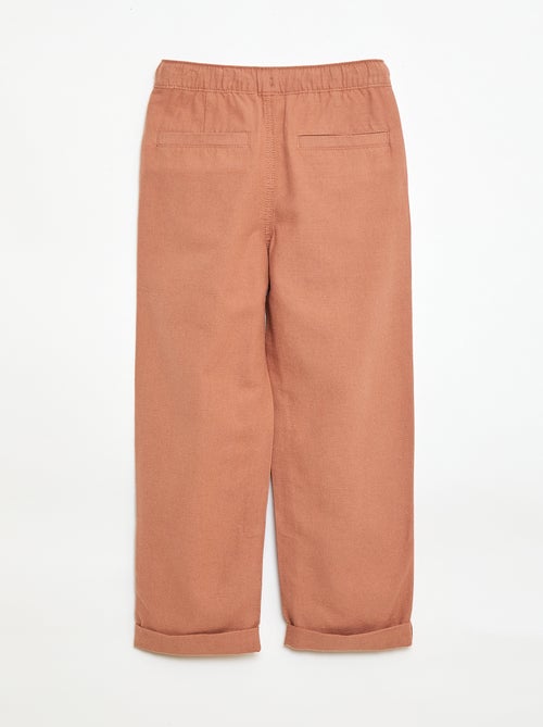 Pantalon en lin mélangé - Kiabi