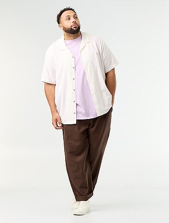 Pantalon en lin mélangé