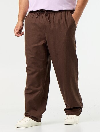 Pantalon en lin mélangé