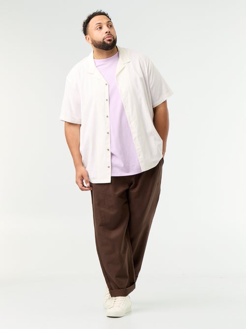 Pantalon en lin mélangé - Kiabi