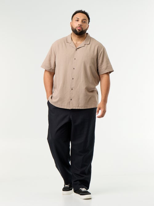 Pantalon en lin mélangé - Kiabi