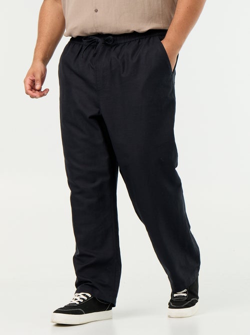 Pantalon en lin mélangé - Kiabi