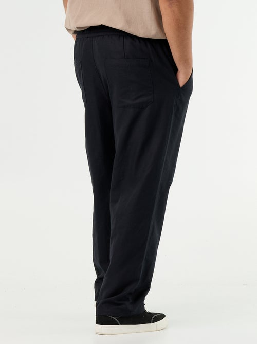 Pantalon en lin mélangé - Kiabi
