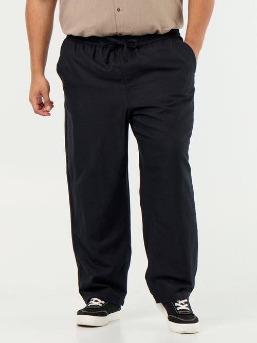 Pantalon en lin mélangé - Kiabi