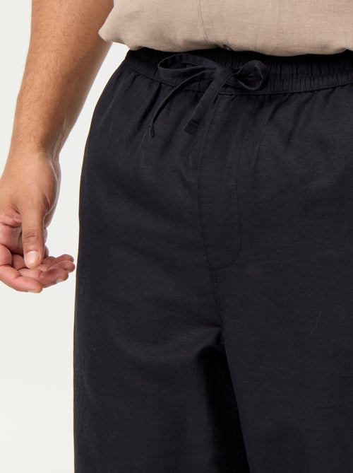 Pantalon en lin mélangé - Kiabi