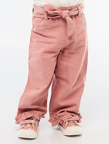 Pantalon en lin mélangé