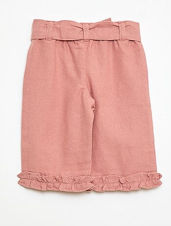 Pantalon en lin mélangé