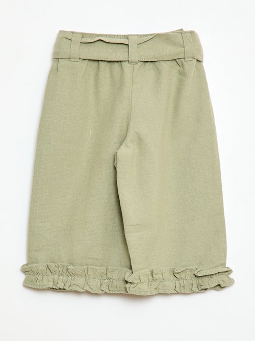 Pantalon en lin mélangé - Kiabi