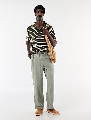 Pantalon en lin mélangé