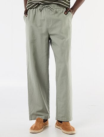 Pantalon en lin mélangé