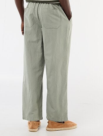 Pantalon en lin mélangé