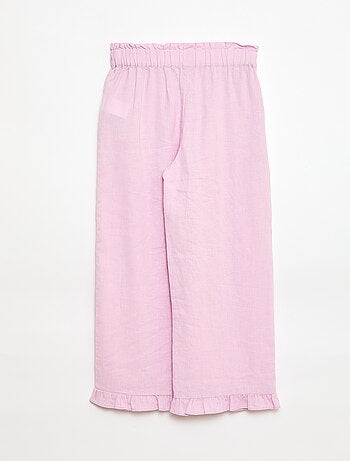 Pantalon en lin mélangé