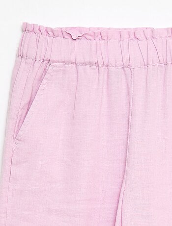 Pantalon en lin mélangé