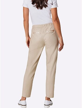 Pantalon En Lin Mélange Viscose-lin Estival - Taille Standard - Helline