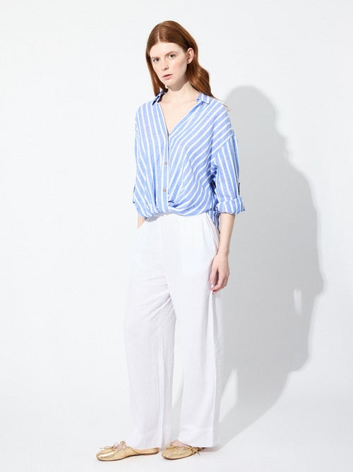 Pantalon en lin MO Fashion - Kiabi