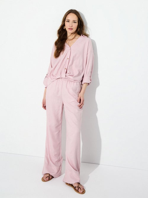 Pantalon en lin MO Fashion - Kiabi