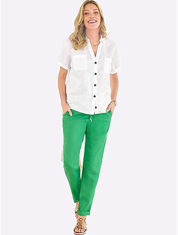 Pantalon En Lin Pur Lin - Taille Standard - Helline