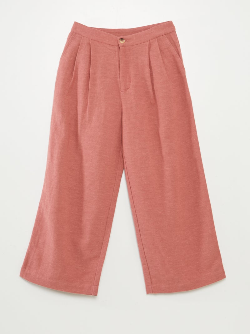 Pantalon en lin ROSE - Kiabi
