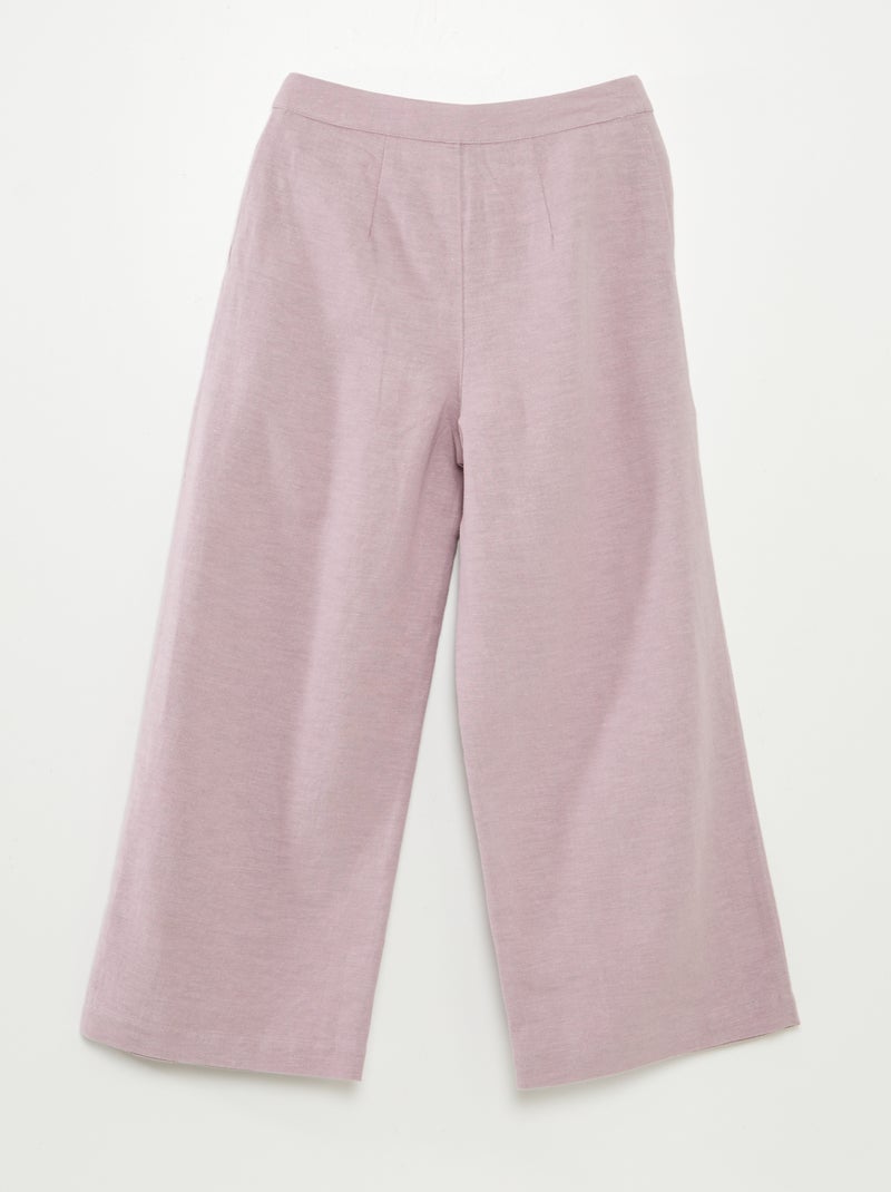 Pantalon en lin VIOLET - Kiabi