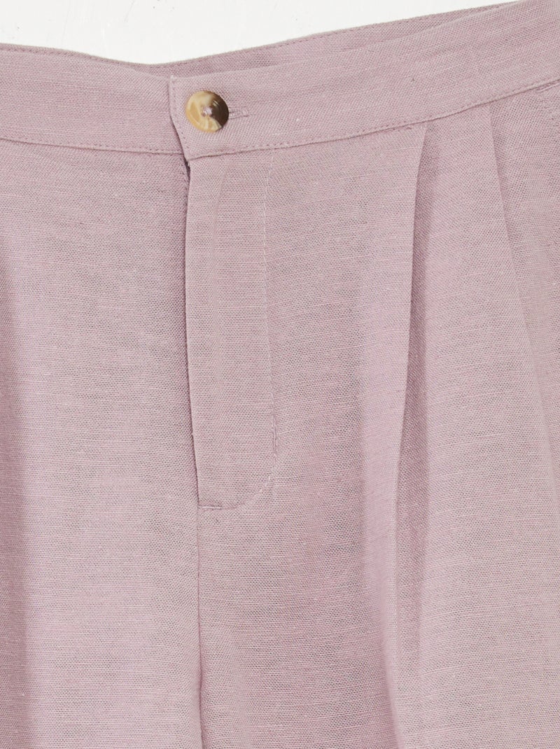 Pantalon en lin VIOLET - Kiabi