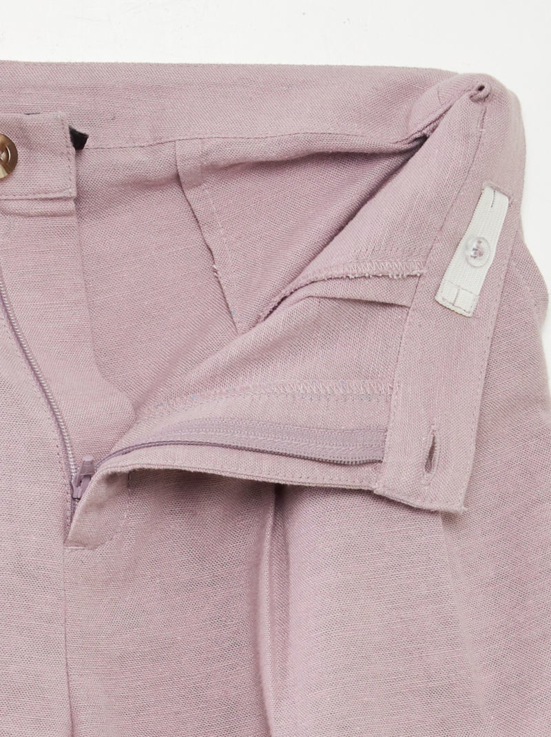 Pantalon en lin VIOLET - Kiabi