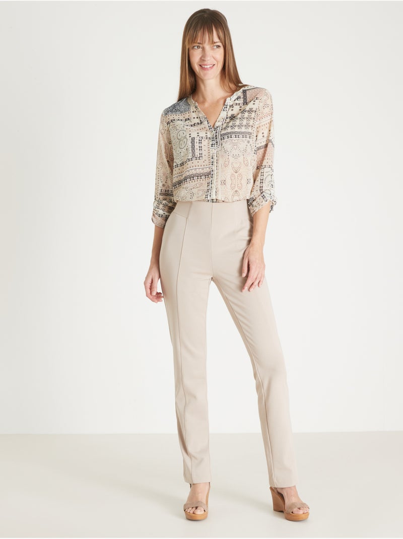 Pantalon en maille - DAXON Sable - Kiabi