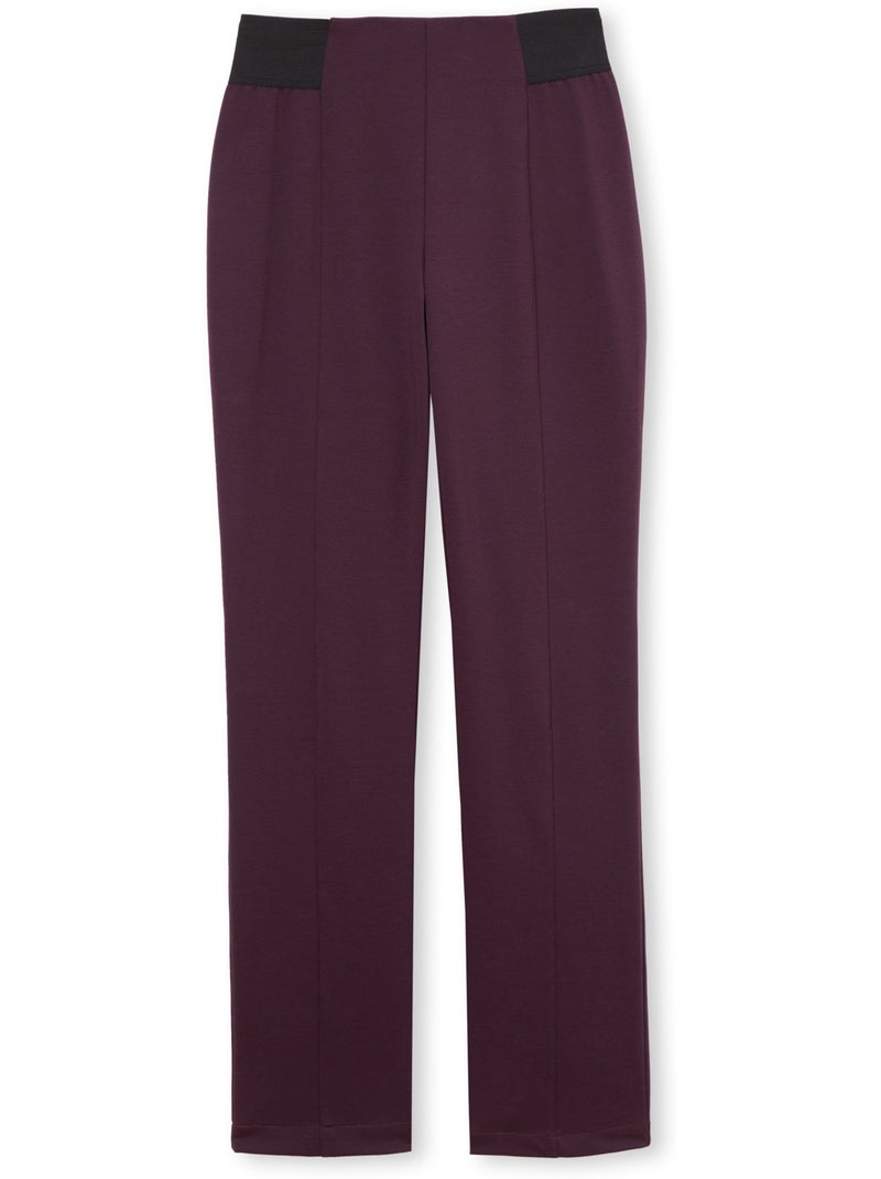 Pantalon en maille - DAXON Violet prune - Kiabi