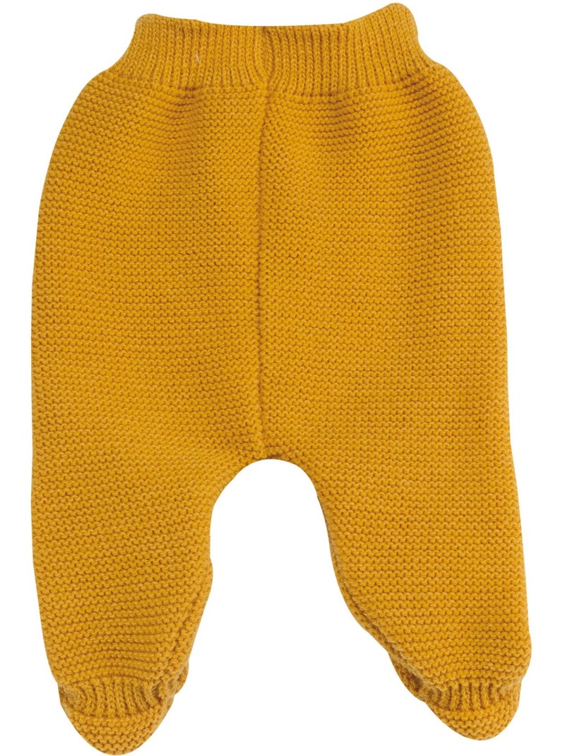 Pantalon En Maille - Layette Naissance Jaune or - Kiabi