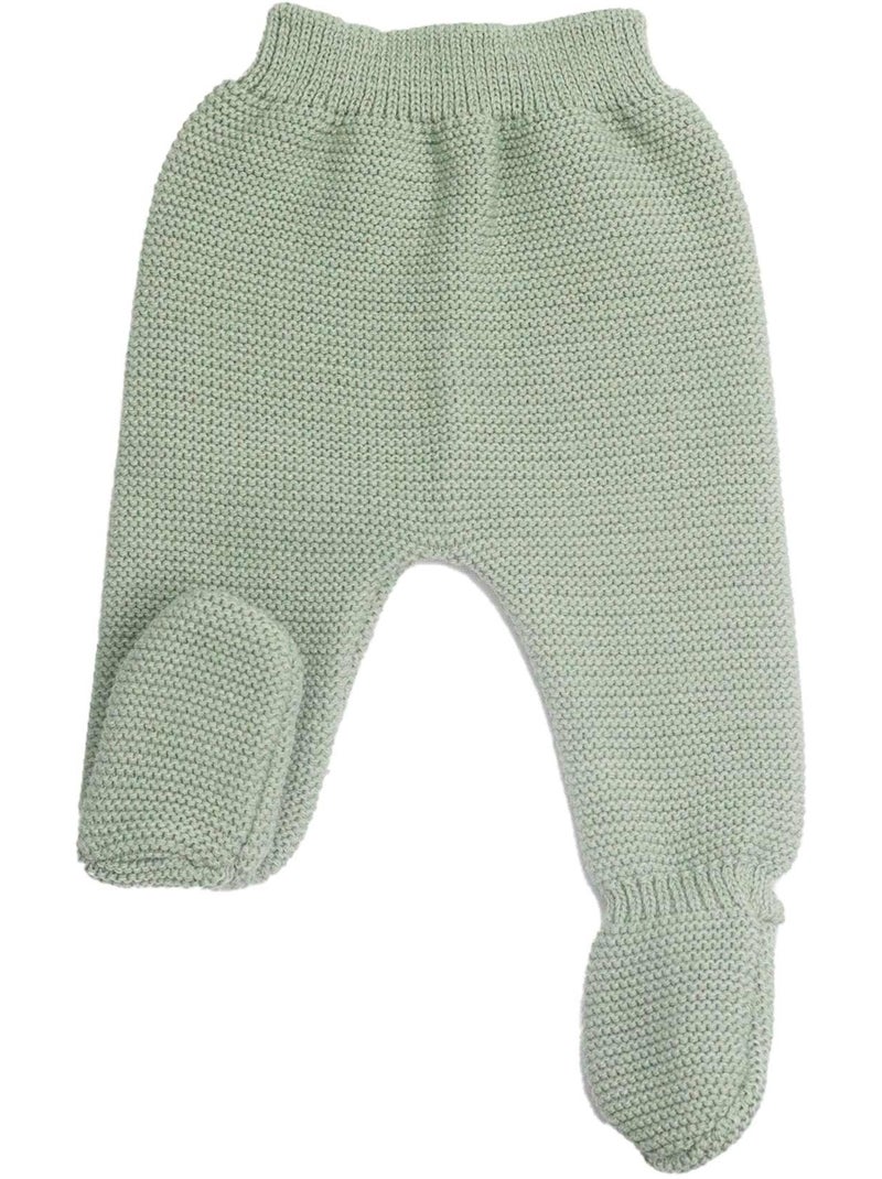 Pantalon En Maille - Layette Naissance Vert clair - Kiabi