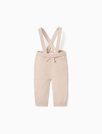 Pantalon en maille à bretelles amovibles