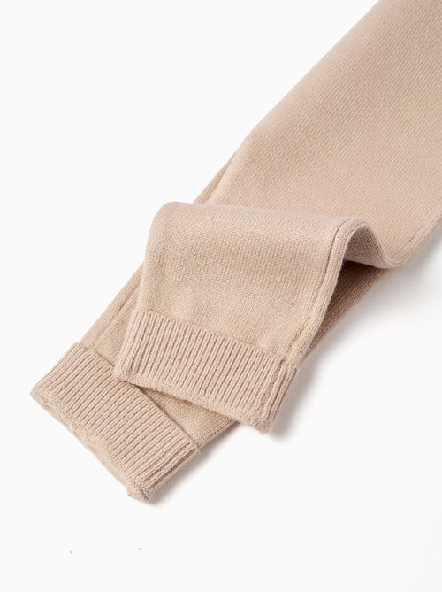 Pantalon en maille à bretelles amovibles - Kiabi