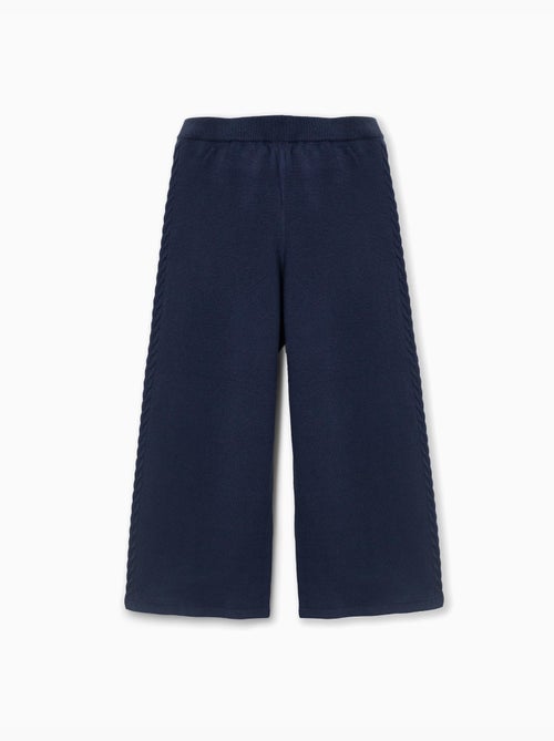 Pantalon en maille à jambe large avec détails torsadés - Kiabi Pantalon en maille à jambe large avec détails torsadés - Kiabi