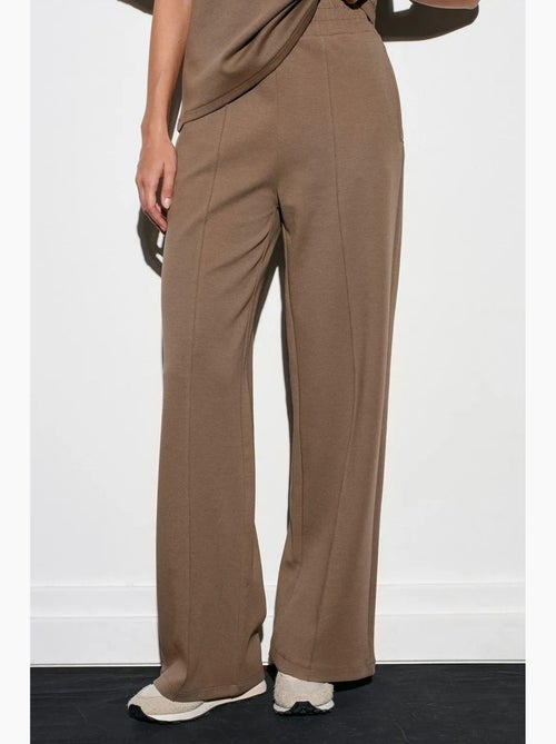 Pantalon en maille à jambe large dilvin - Kiabi Pantalon en maille à jambe large dilvin - Kiabi