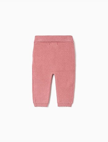 Pantalon en maille avec nœud décoratif