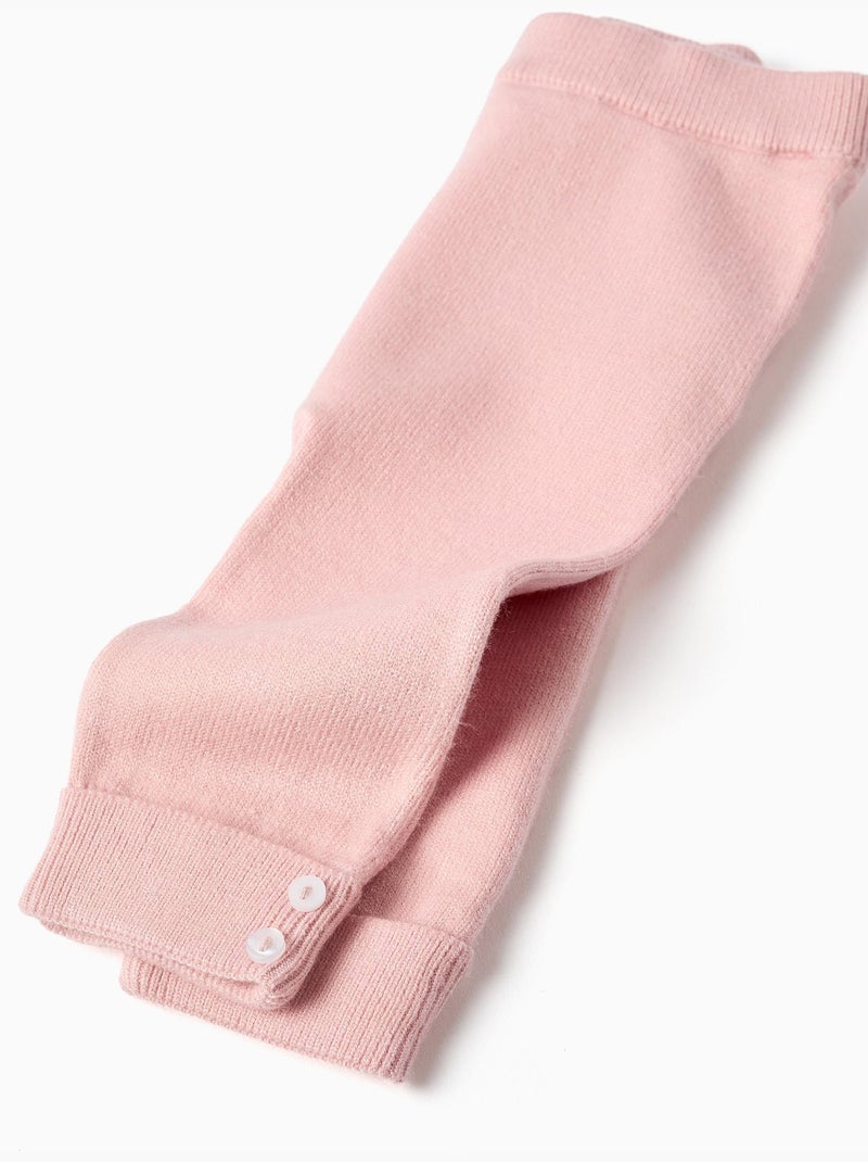 Pantalon en maille avec taille élastique Rose clair - Kiabi