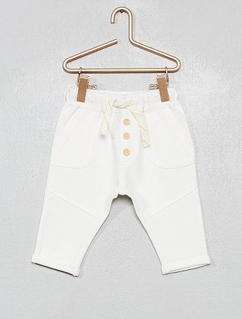 Pantalon en maille côtelée