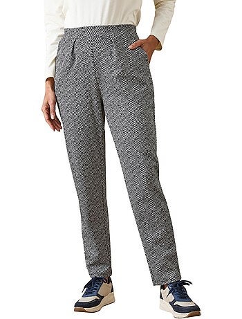Pantalon en maille élastiqué