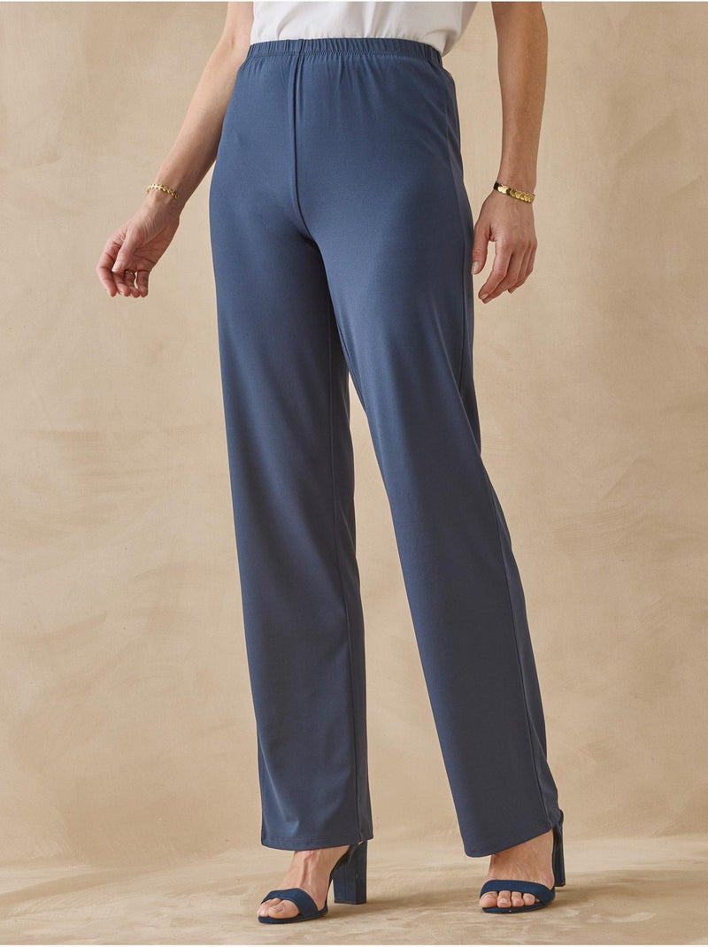 Pantalon en maille fluide - DAXON Bleu marine - Kiabi