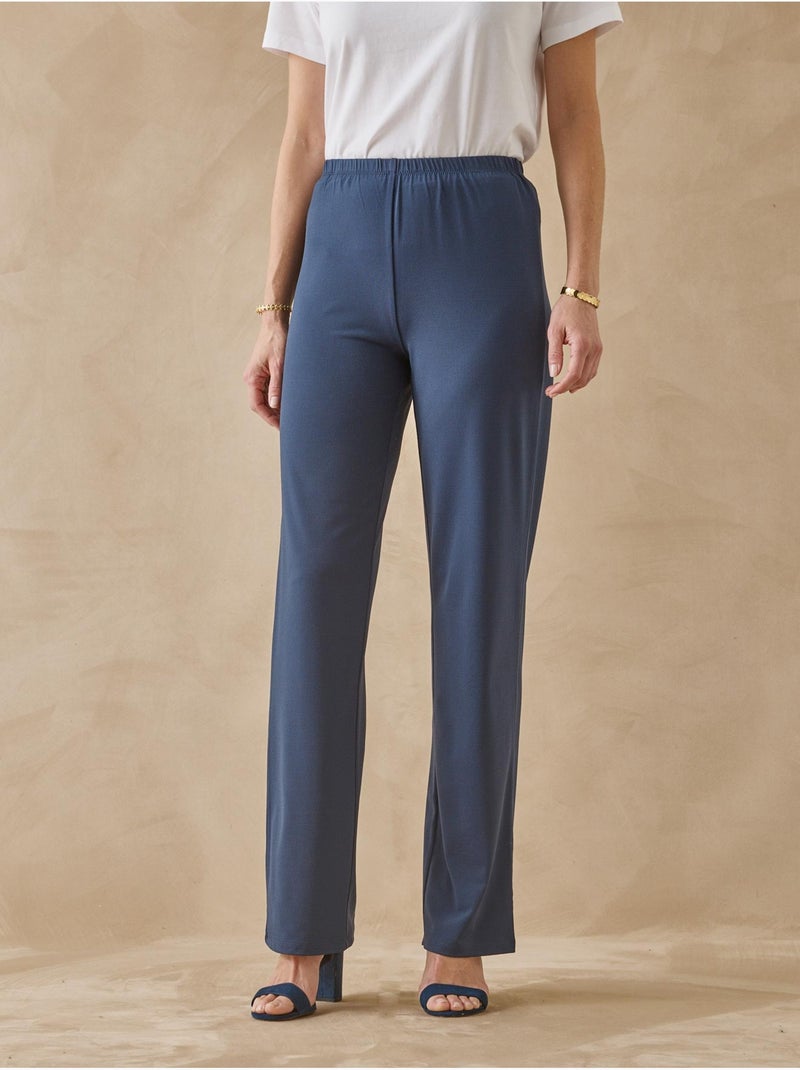 Pantalon en maille fluide - DAXON Bleu marine - Kiabi