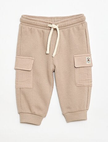 Pantalon en maille gaufrée