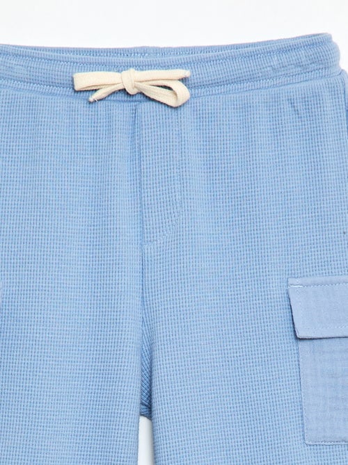 Pantalon en maille gaufrée - Kiabi