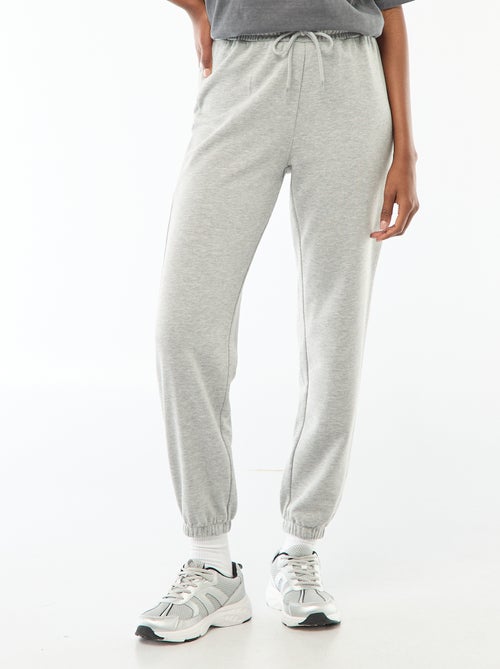 Pantalon en maille lourde femme coupe jogging - Kiabi